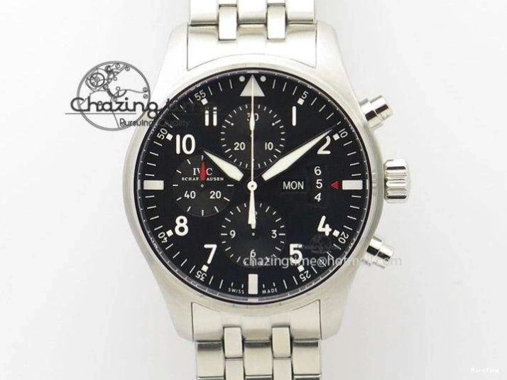 MIROTIME 0501 Mark XVIII IW327001 SS Mk Maker Best Edition Black Dial On Black Leather Strap A SunProtective 7299
